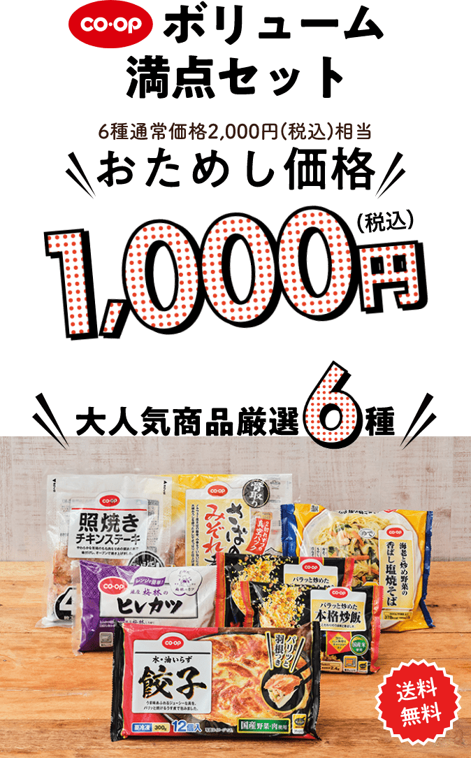ボリューム満点セット